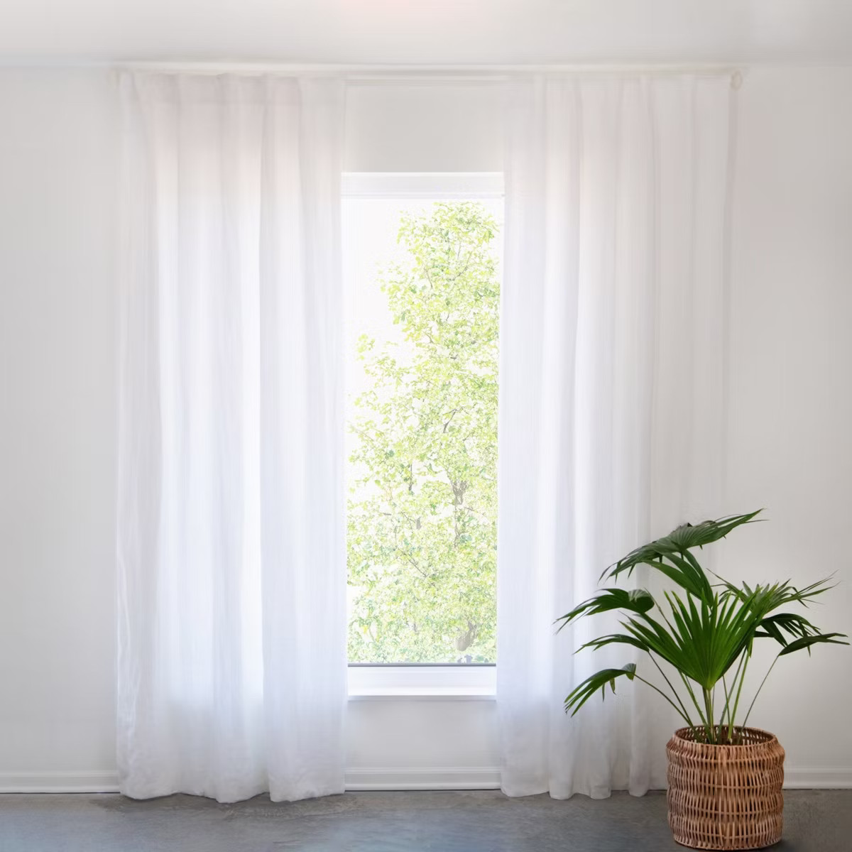 100% French Linen Window Curtain Set | BOKSER HOME | Target