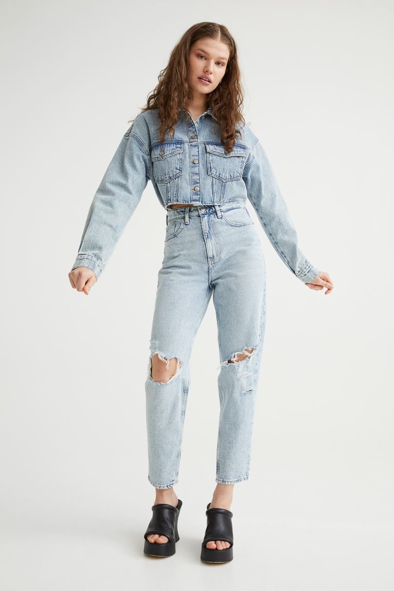 Mom Loose Fit Ultra High Jeans | H&M (US + CA)