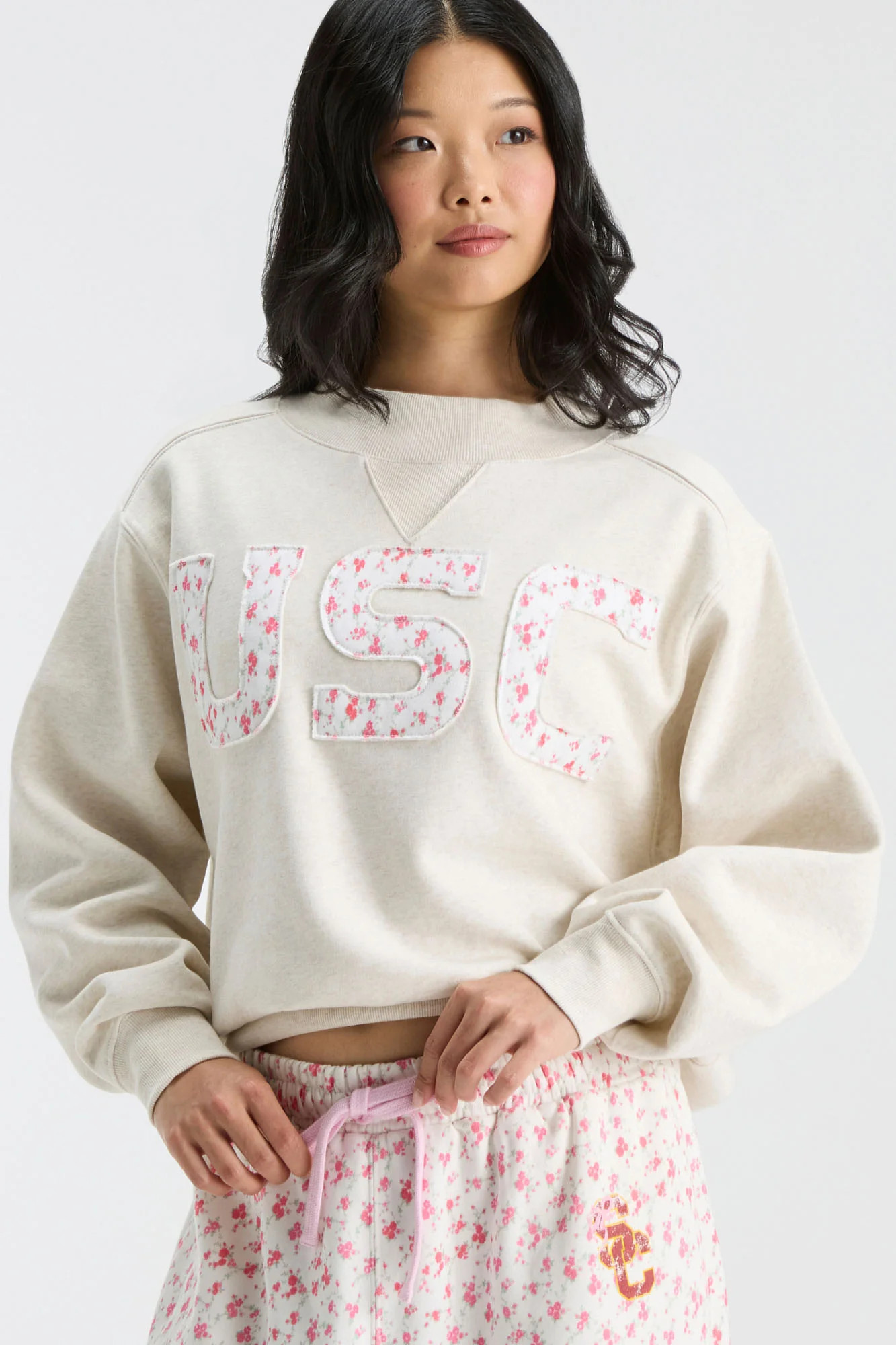 Fanatics x LoveShackFancy Mockneck Crew | LoveShackFancy