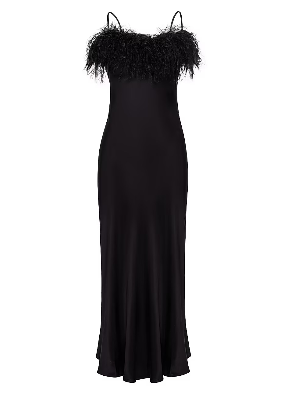 Boheme Feather-Trim Midi-Dress | Saks Fifth Avenue
