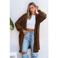 Low Key Mood Brown Cardigan | Cupshe UK