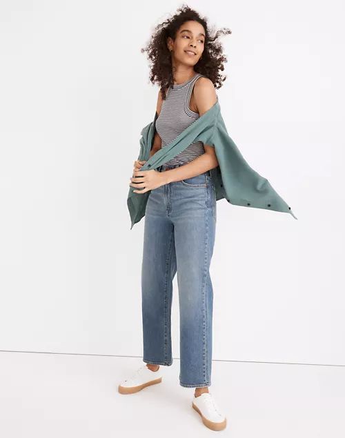 The Perfect Vintage Wide-Leg Crop Jean in Montclare Wash: TENCEL™ Denim Edition | Madewell