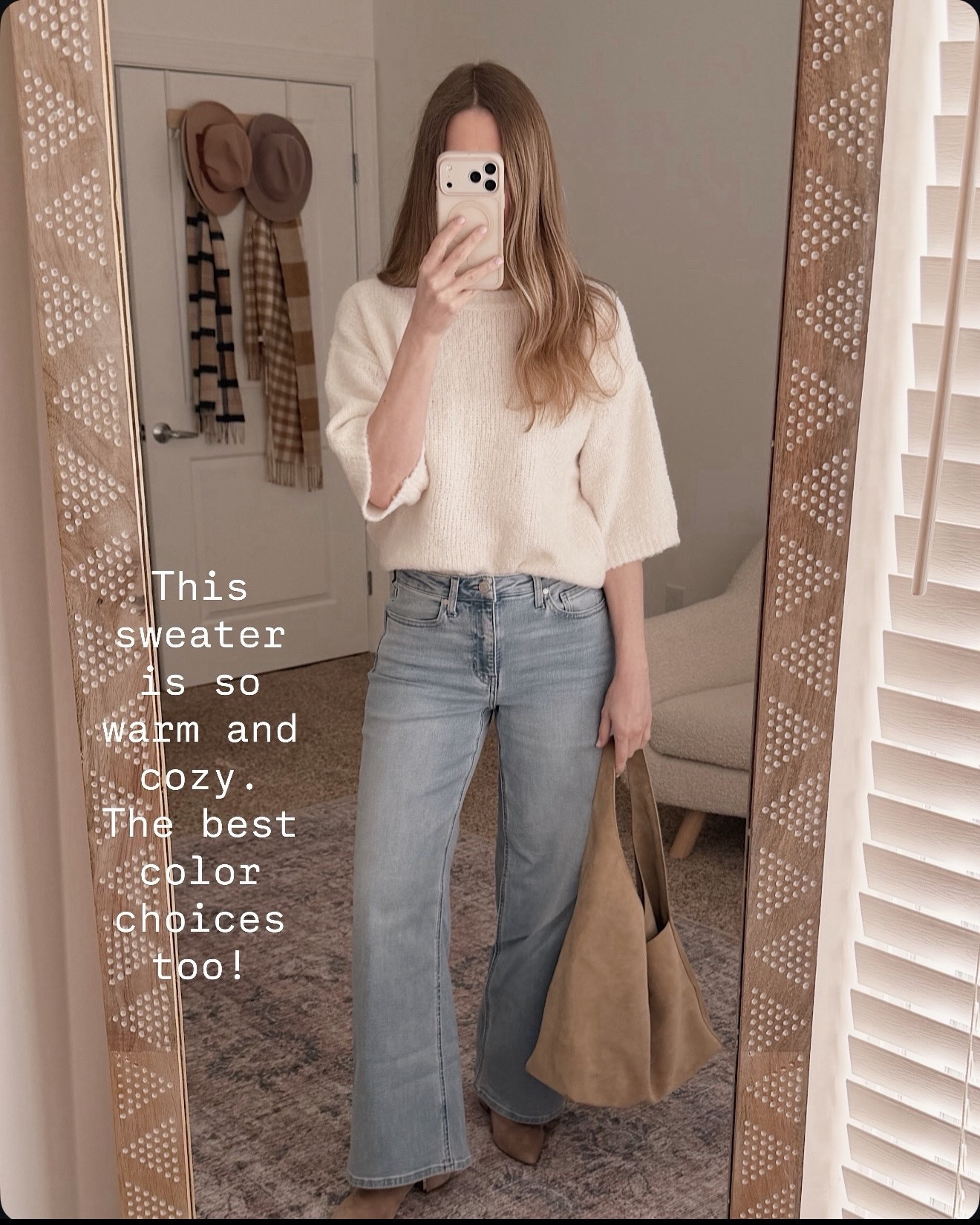 This sweater is so cozy and warm but still looks put together.

short sleeve sweater women, cozy knit sweater, spring sweaters, casual outfit ideas, women over 40 style, everyday outfits, neutral outfits, lightweight sweater, casual chic style, capsule wardrobe staples, transitional outfits, affordable fashion finds

#LTKWorkwear #LTKOver40 #LTKgrwm