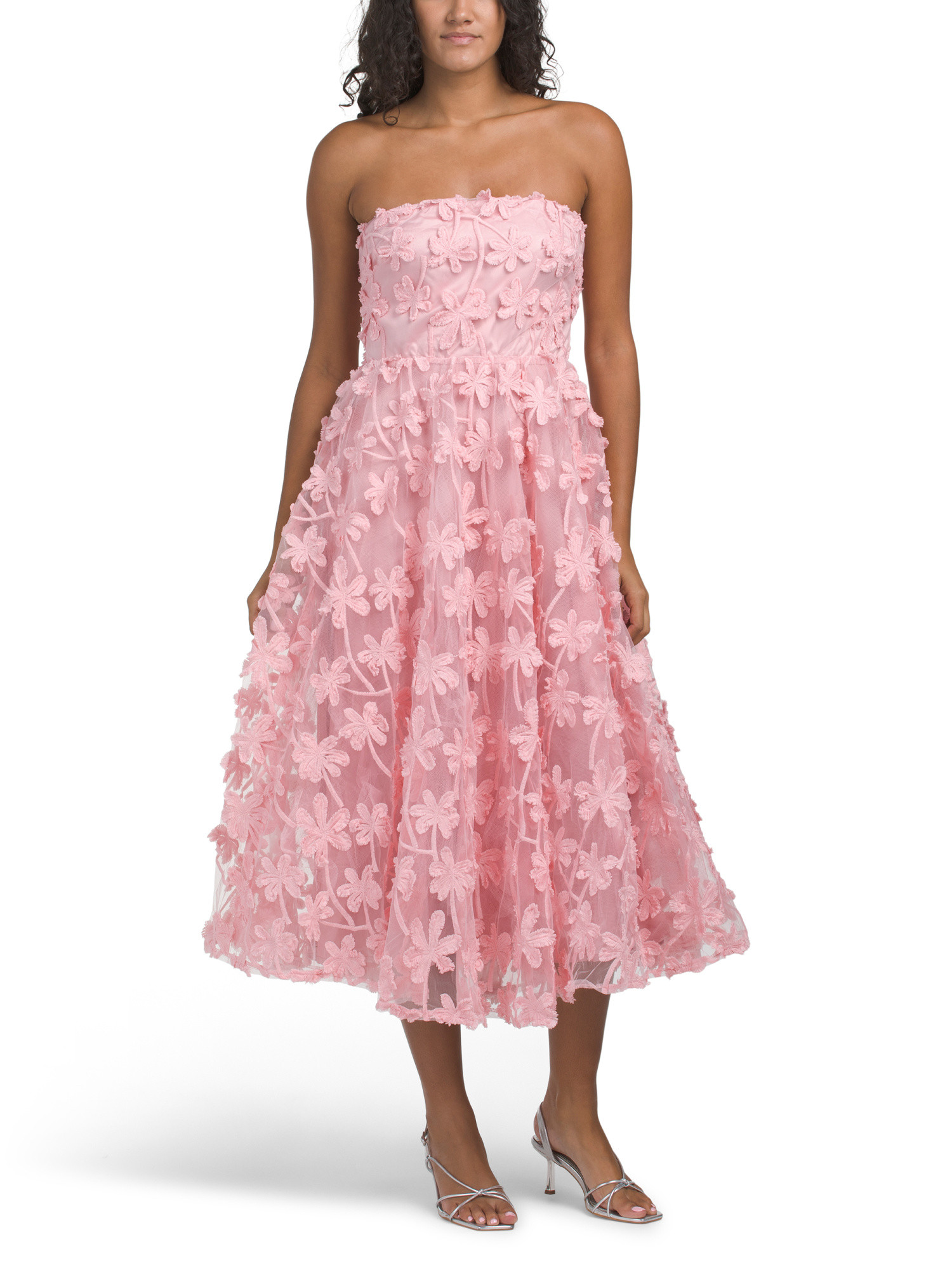 Dori Floral Embellished Midi Dress | Midi Dresses | Marshalls | Marshalls