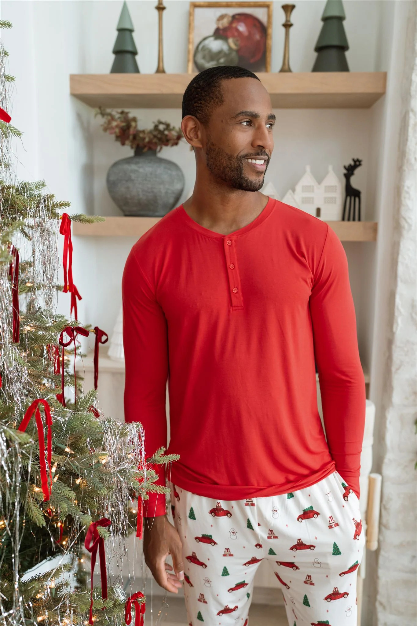 Red Holly Jolly Cruisers Men's Top | In My Jammers