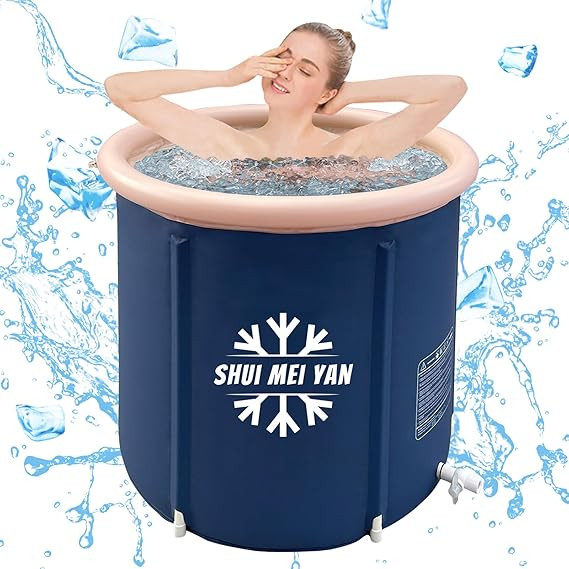 Large Ice Bath Tub for Athletes Outdoor Portable Free-standing Bathtub for Adults Cold Water Ther... | Amazon (US)