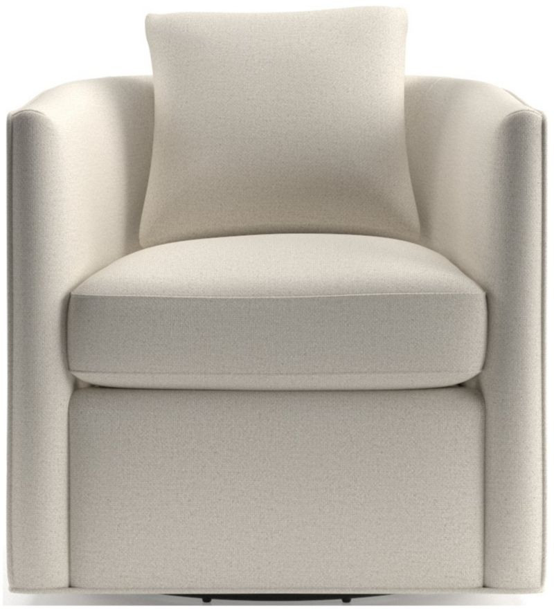 Drew Small Swivel Accent Chair + Reviews | Crate & Barrel | Crate & Barrel