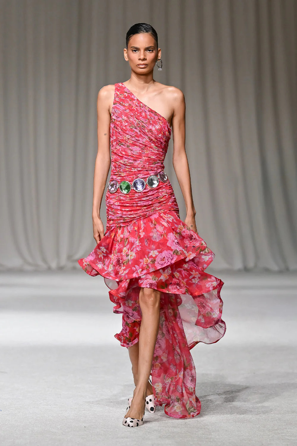 PEONY ASYMMETRICAL MAXI DRESS (RUNWAY) | PatBO