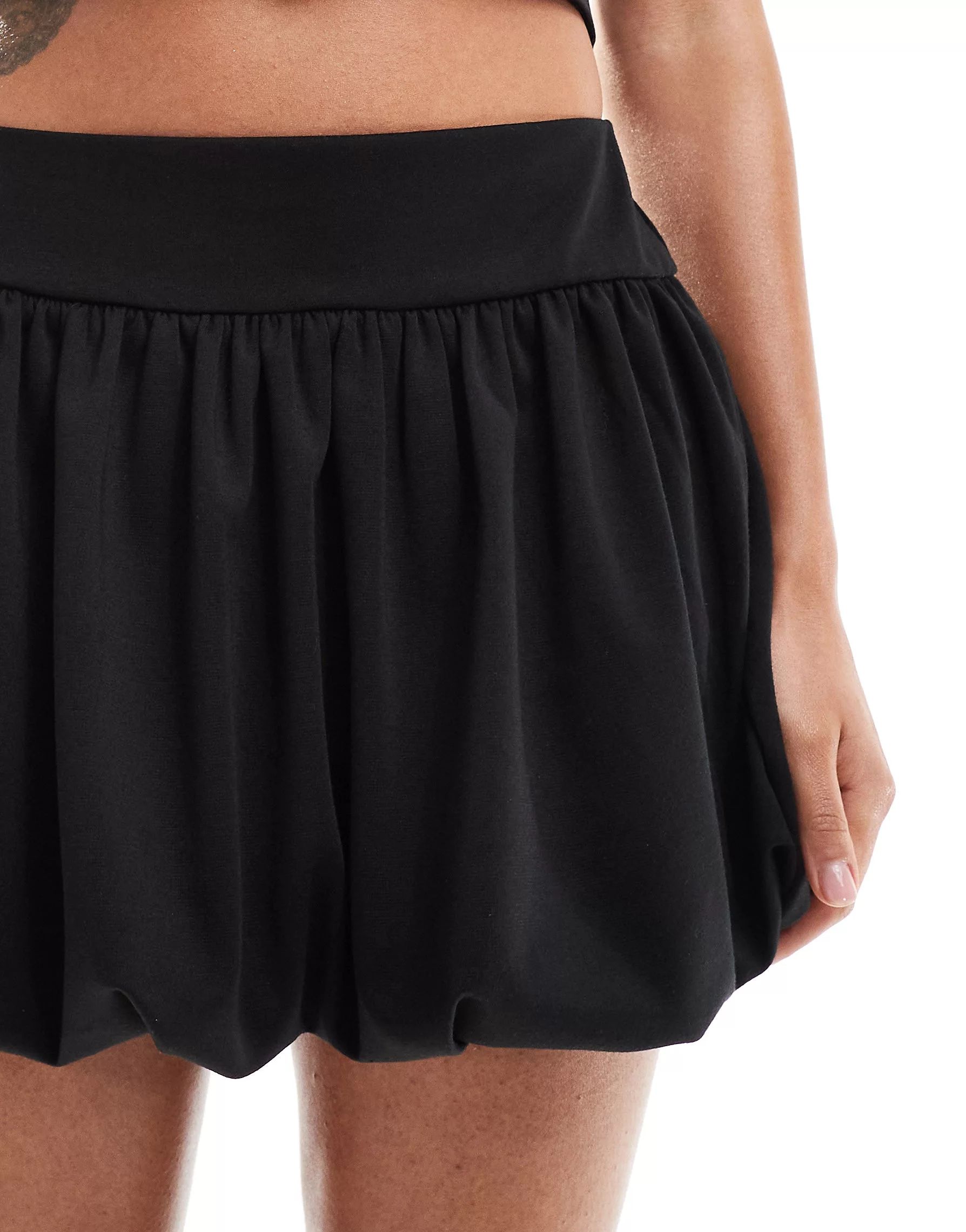 ASOS DESIGN bubble hem mini skirt in black | ASOS | ASOS (Global)