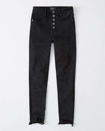 High Rise Super Skinny Ankle Jeans | Abercrombie & Fitch (US)