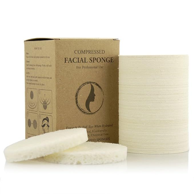 Facial Sponges - APPEARUS Compressed Natural Cellulose Face Sponge | Made in USA | Professional S... | Amazon (US)