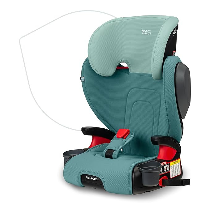 Britax Highpoint Backless Belt-Positioning Booster Seat, SafeWash Green Ombre | Amazon (US)