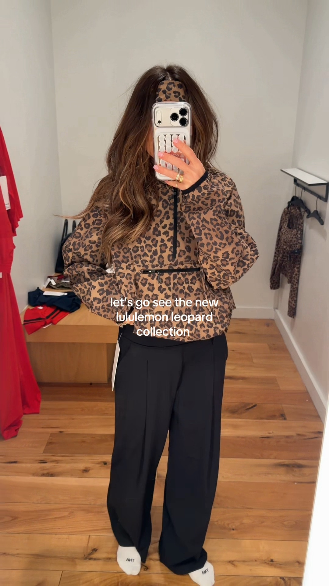 The new lululemon leopard print did not disappoint! I’m a size xs/s/6 in tops and a small/4 in bottoms 

#LTKvlog #LTKPetite #LTKOver40