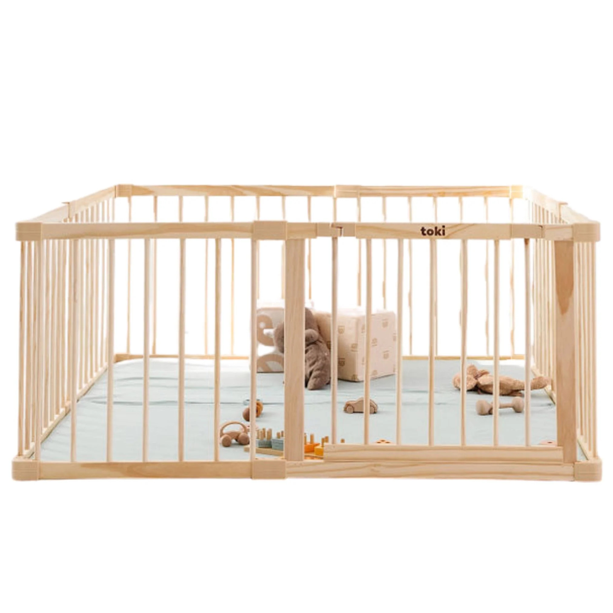 Playpen - Mega Size in Wood | Toki Mats