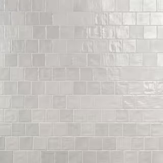 Amagansett Gin White 4 in. x 4 in. Mixed Finish Ceramic Wall Tile (5.38 Sq. Ft. / Case) | The Home Depot