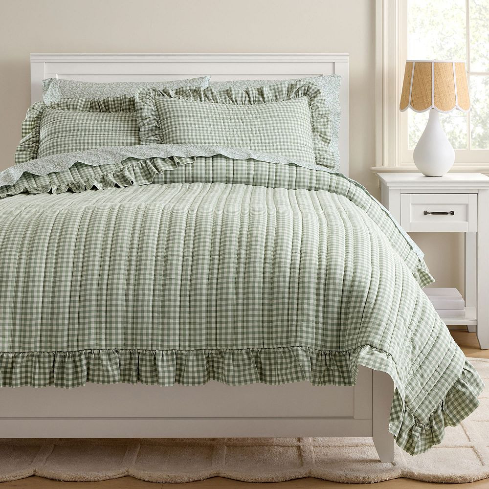 Chris Loves Julia Cabin Gingham Standard Sham | Pottery Barn Teen