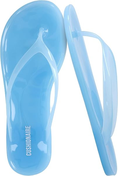 CUSHIONAIRE Splash Jelly Flip Flops for Women With Flexible Sole, Glossy Jelly Finish Summer Sand... | Amazon (US)