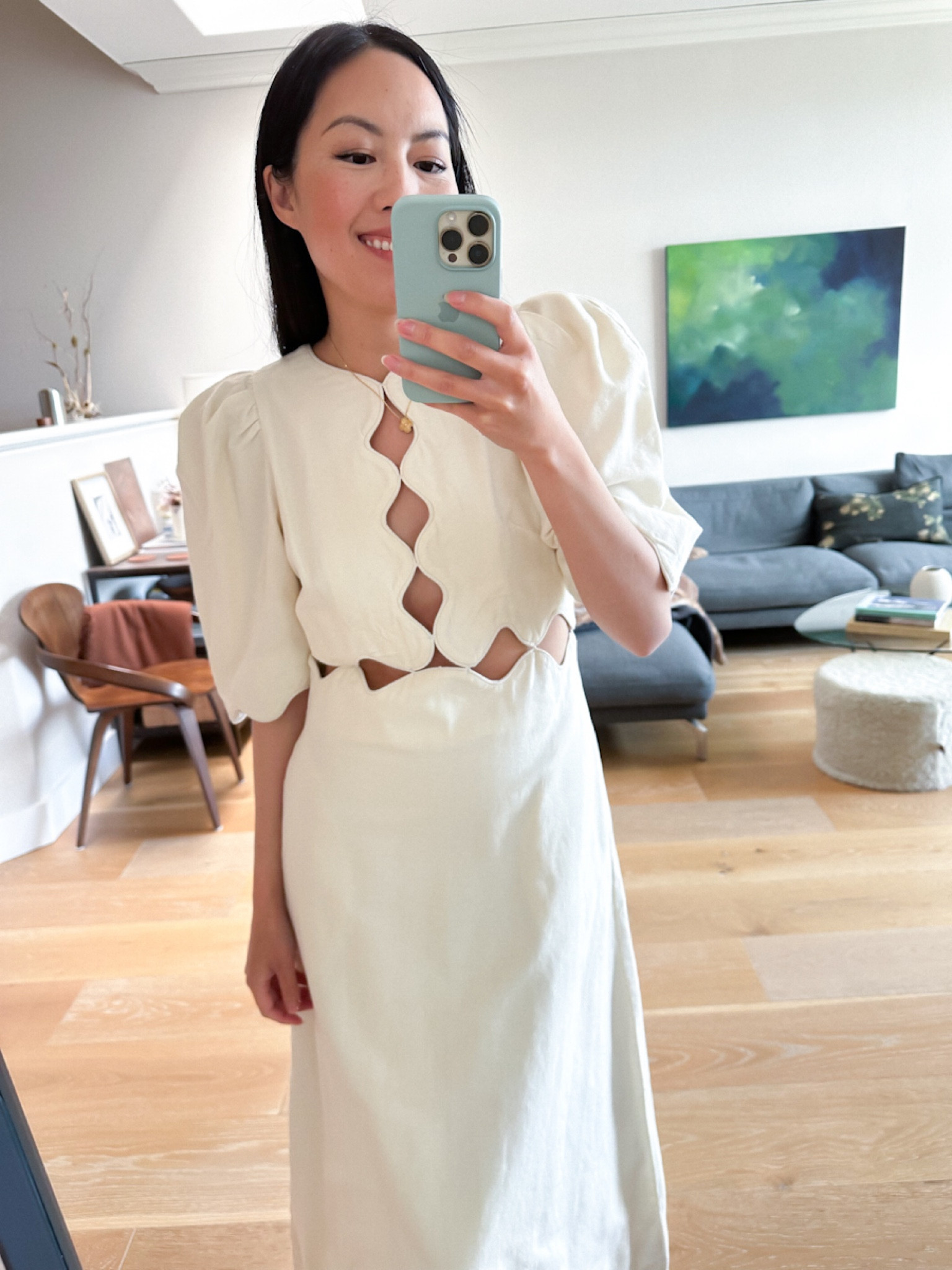 White dress with elegant cutout details – so unique and interesting to look at.

#springdresses
#whitedress
#shortsleevedress
#businesscasual
#shopbop

#LTKSeasonal #LTKshoecrush #LTKworkwear