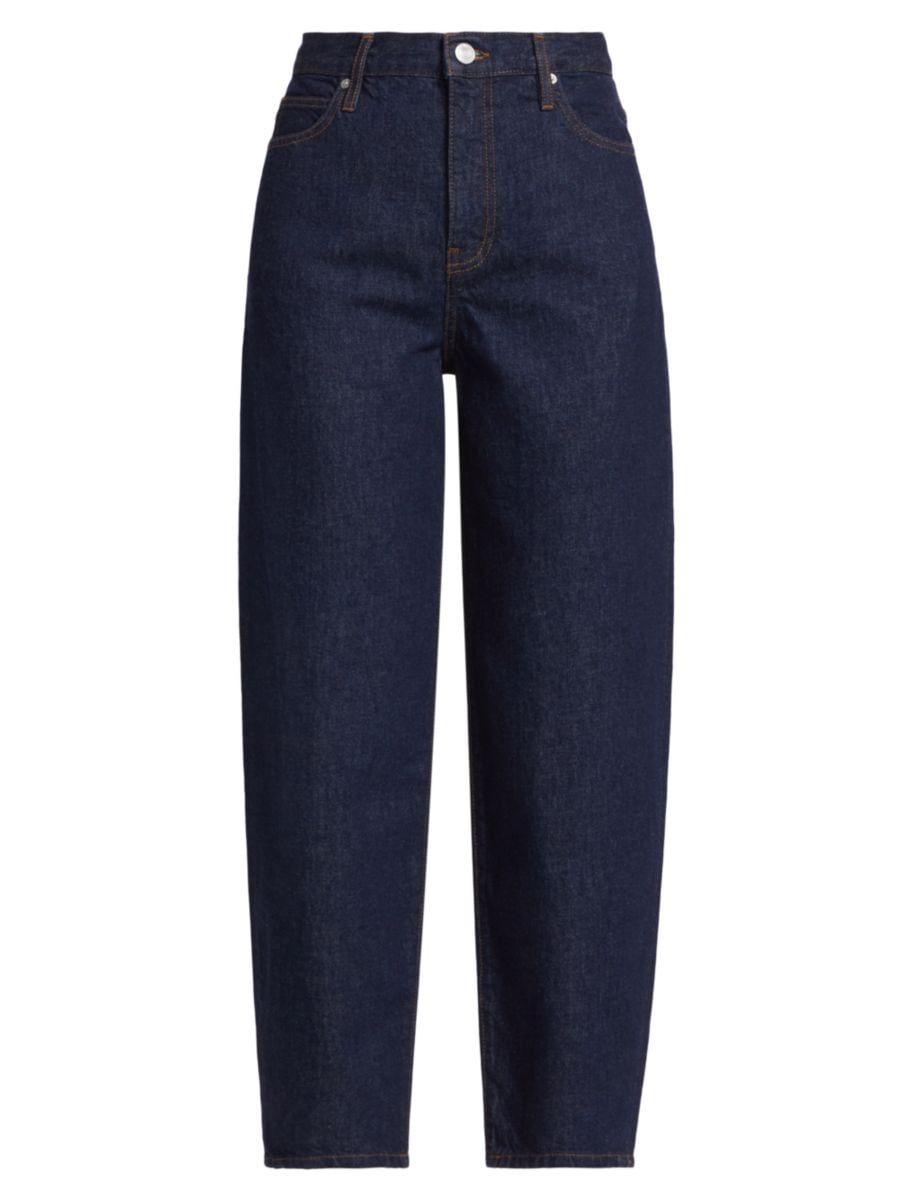 High-Rise Barrel Tapered Jeans | Saks Fifth Avenue