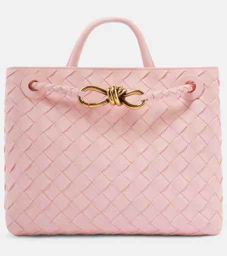 Andiamo Intrecciato Small leather tote bag | Mytheresa (UK)