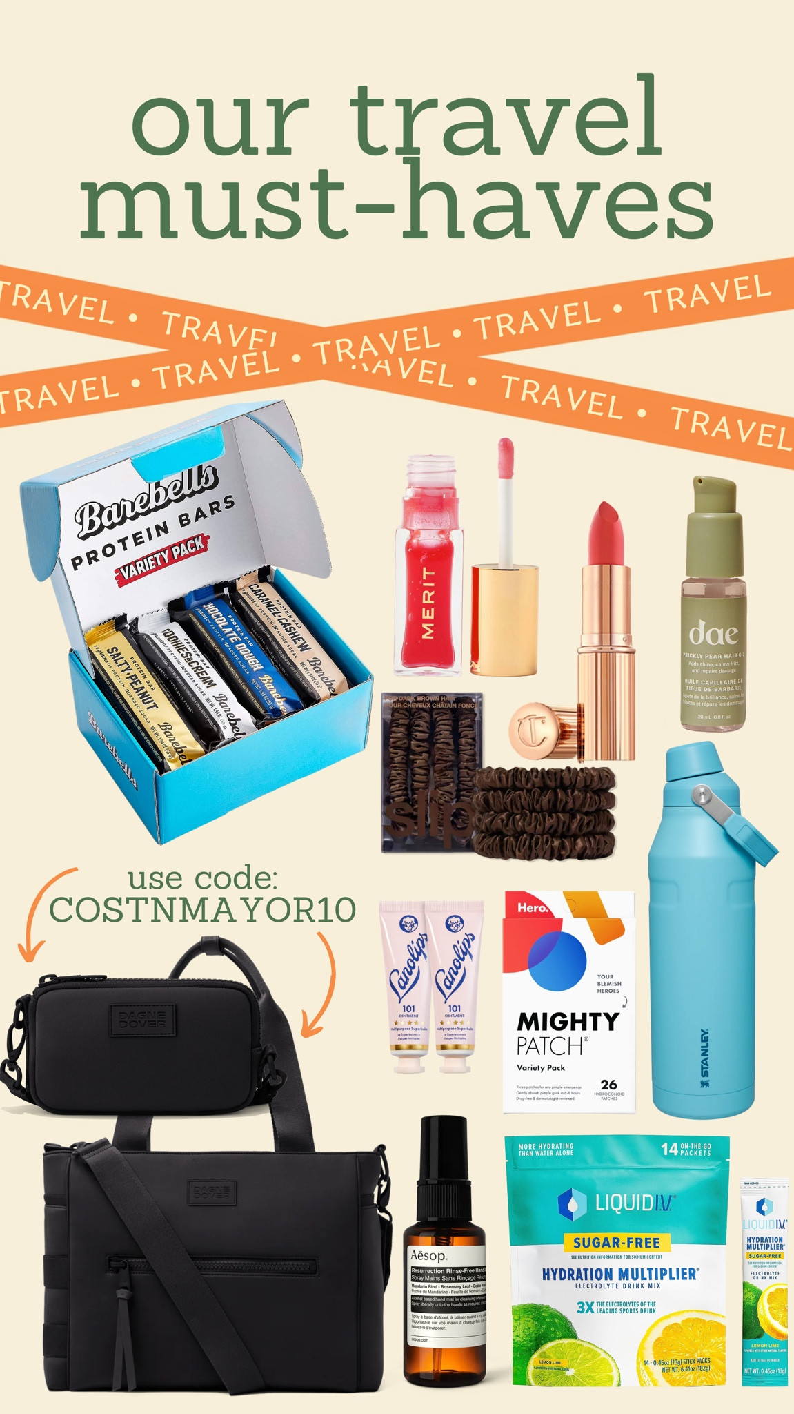 Our travel must haves! Plus a code on Mar’s Dagne Dover bags 

#LTKtravel #LTKstyletip #LTKSeasonal