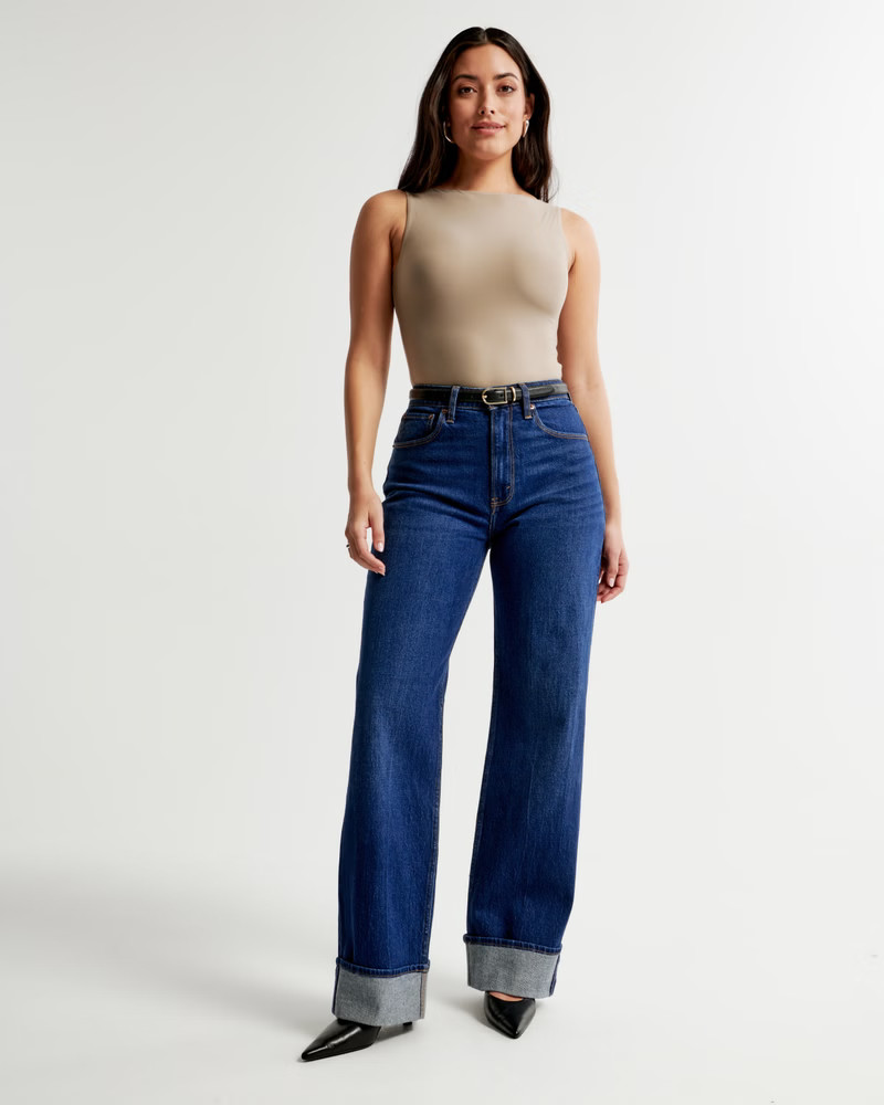 Women's Curve Love High Rise 90s Relaxed Jean | Women's Clearance | Abercrombie.com | Abercrombie & Fitch (US)
