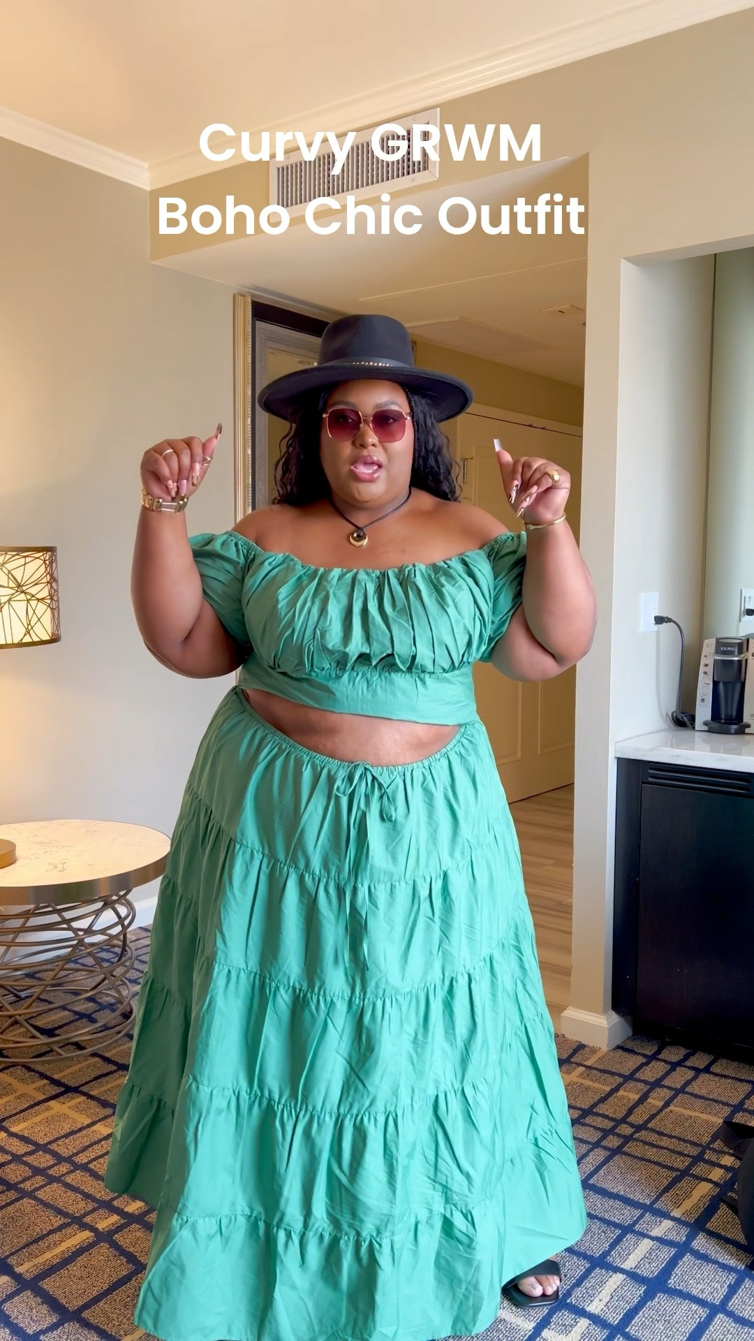 This deep sage green set had folks stopping me all day long. It’s one of those outfits that just speaks for itself—elegant, eye-catching, and so comfortable I wore it from a daytime date straight into dinner. I’m in a size 22 top and a 24 skirt for reference. Styled it with shoes, accessories, and this fab hat from Torrid. This is how you show up soft and stunning. Everything’s linked for you on LTK.

Keywords: plus size matching set, sage green two-piece set, curvy date night outfit, plus size brunch outfit, stylish plus size fashion, size 22 top, size 24 skirt, Torrid accessories, comfortable plus size outfit, curvy girl outfit idea, plus size elegance, LTK plus size fashion

#LTKPlusSize #LTKMidsize #LTKStyleTip