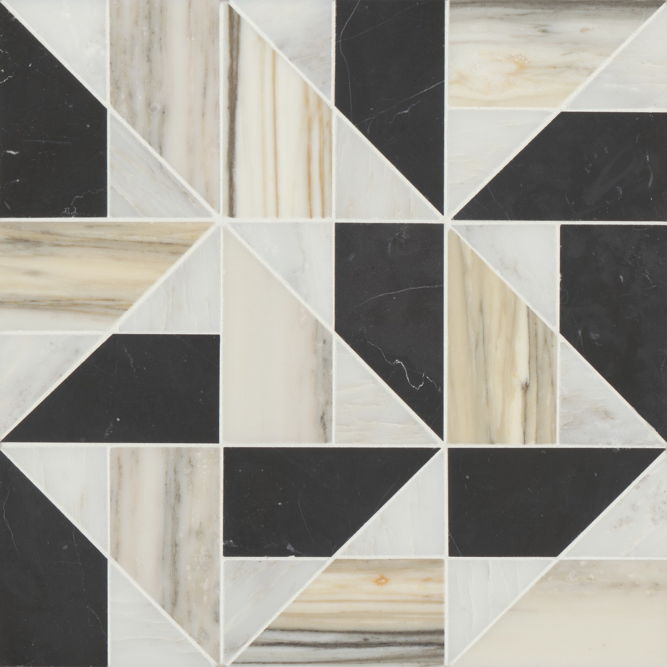 Modni Quin Honed Marble Mosaic Tile in Warm Blend | Bedrosians Tile & Stone