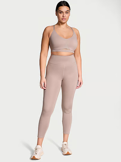 VSX Essential High-Rise Pocket Legging, Beige, M25Ins - Women's Bottoms - Victoria's Secret | Victoria's Secret (US / CA )