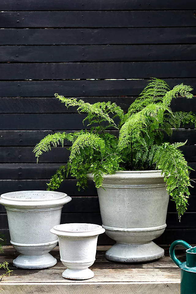 Aeros Ceramic Urn, 12" | Anthropologie (US)