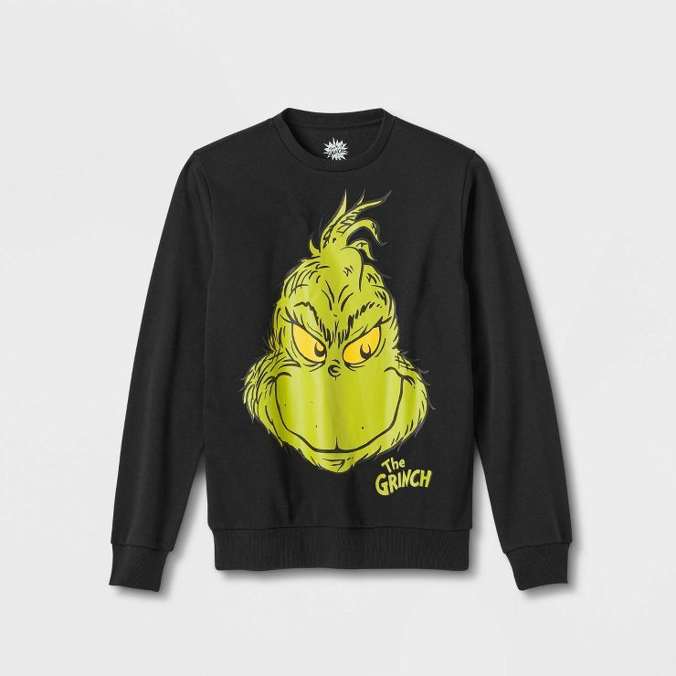 Adult The Grinch Graphic Sweatshirt - Black | Target