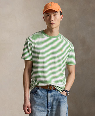 Men's Classic-Fit Striped Cotton Jersey T-Shirt | Macy's