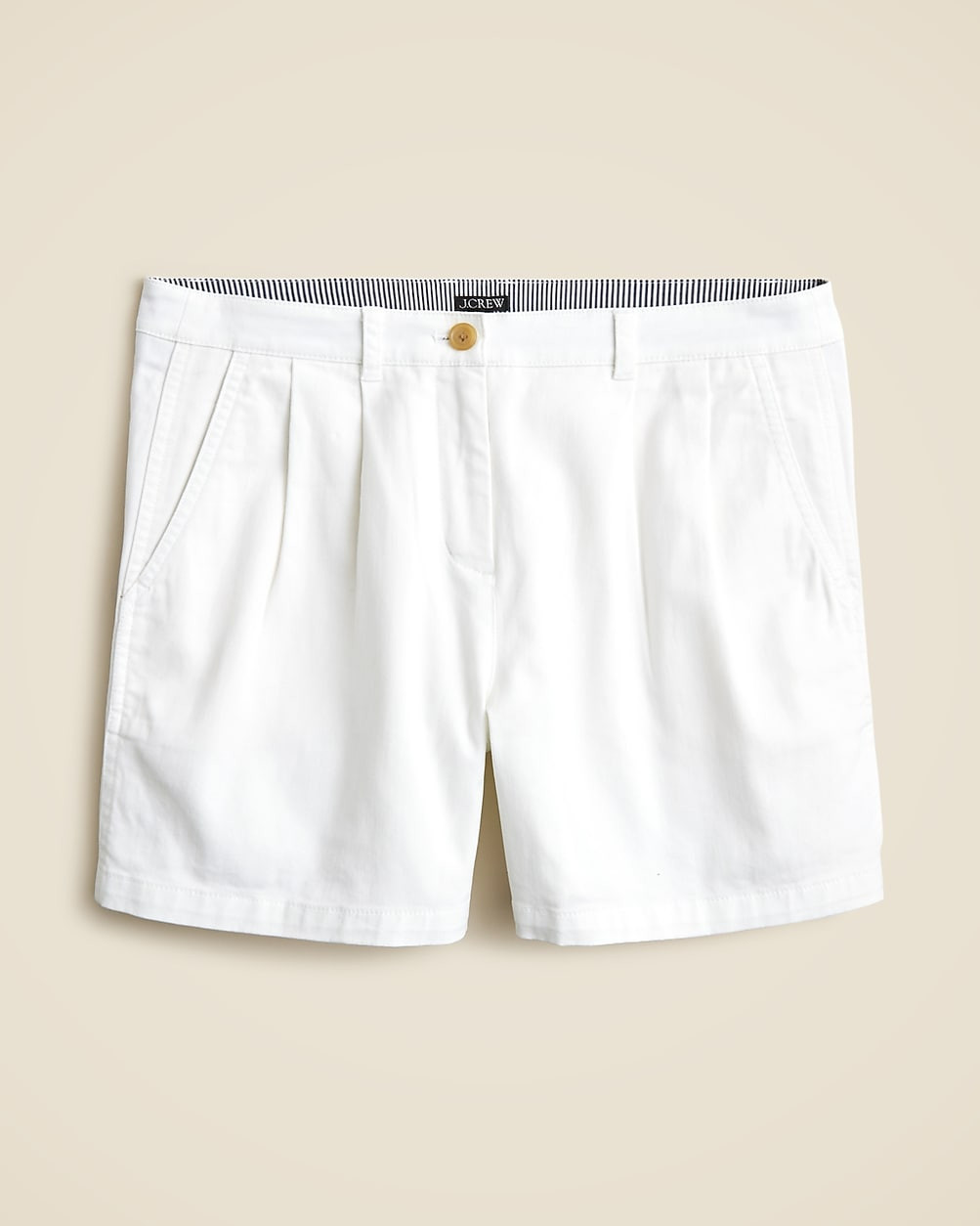 5" pleated heritage chino short | J. Crew US