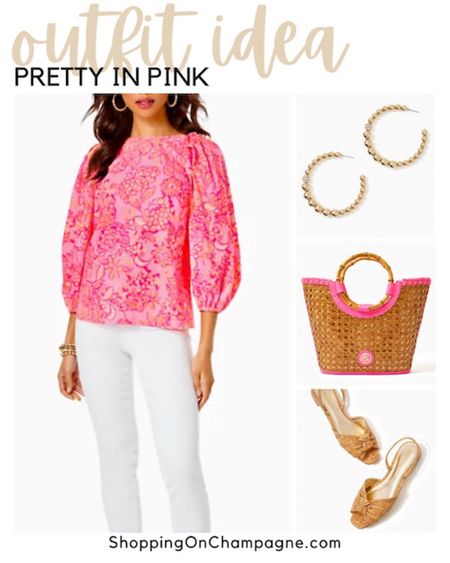 Spring Outfit Idea! Great for vacation or if you’re ready for spring.🌸 Lilly Pulitzer floral print top with puffy sleeves paired with white jeans, gold earrings, a crossbody bag, and gold sandals.


#LTKSeasonal #LTKstyletip #LTKFind