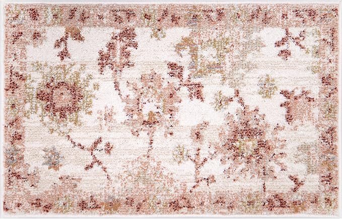 Simply Southern Cottage Southern Heritage - 2' x 3' Rectangle in Pink, Floral Traditional Area Ru... | Amazon (US)