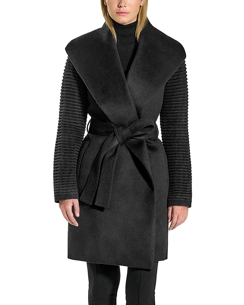 Sentaler Ribbed Sleeve Wrap Coat | Bloomingdale's (US)