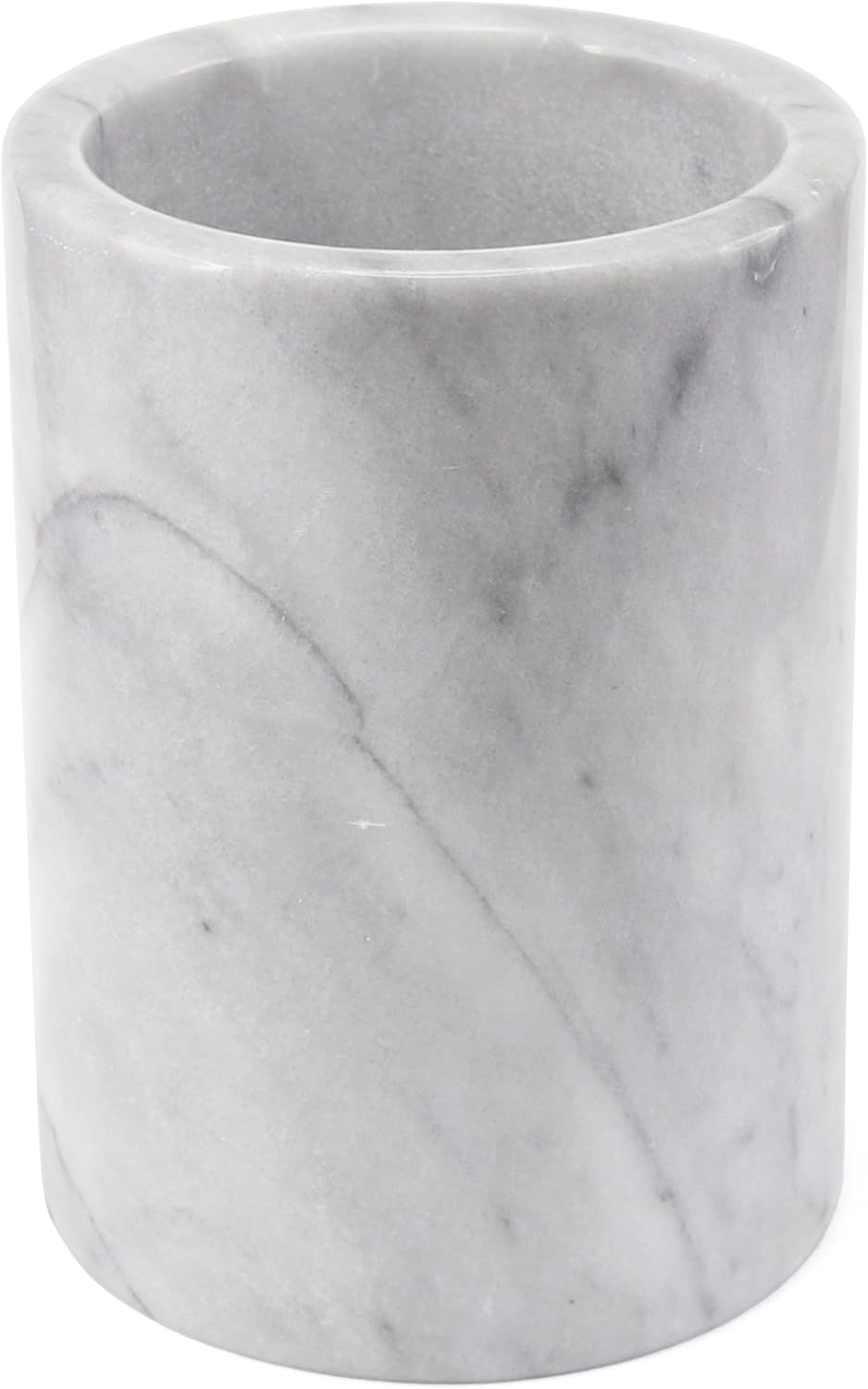 Creative Home Natural Marble Tool Crock Utensil Holder, 5" Diam. x 7" H, White | Amazon (US)