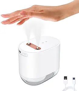 Double Hole Automatic Alcohol Dispenser, 100ml/7.2oz Touchless Hand Sanitizer Dispenser USB Recha... | Amazon (US)