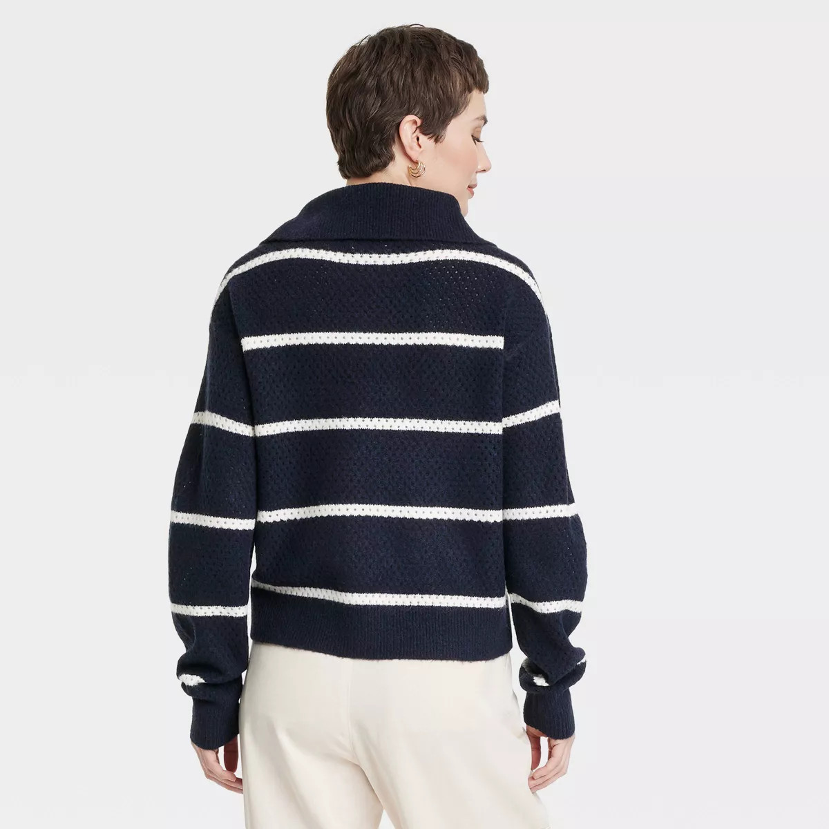 Women's Quarter Zip Collared Pullover Sweater - Universal Thread™ | Target