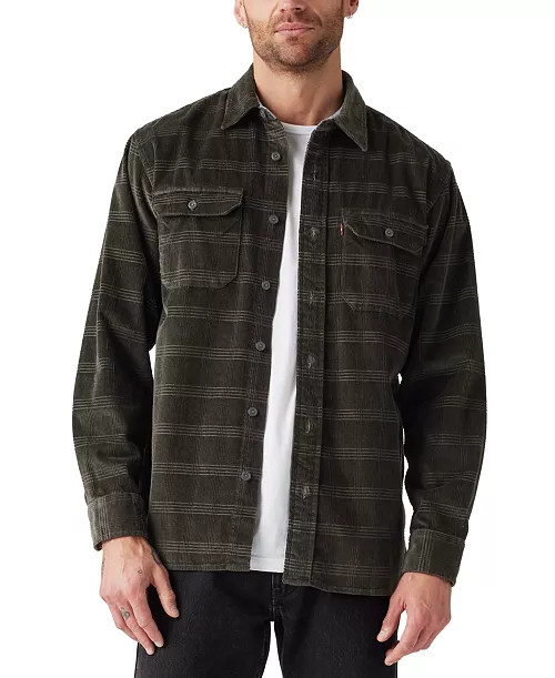 Men's Worker Relaxed-Fit Button-Down Shirt | Macy's Canada