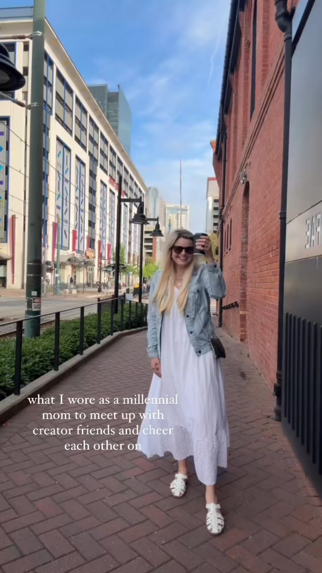 Love how you can hear Amber saying - so much better doing it with people than doing it by yourself. One thing I’ve learned since starting my creator journey is just how awesome it is to have encouragement, support and community in this space. I’ve connected with so many amazing women who support and uplift each other and I’m so thankful! 

This was from a day my family was in Charlotte, NC for the weekend, and I was able to meet up with Heather and Amber for coffee, just so fun! 

Say anything below and I’ll send all the outfit details

Mom outfit, mom style, everyday casual outfits, spring outfits, spring style 

#LTKWatchNow #LTKFindsUnder50 #LTKItBag