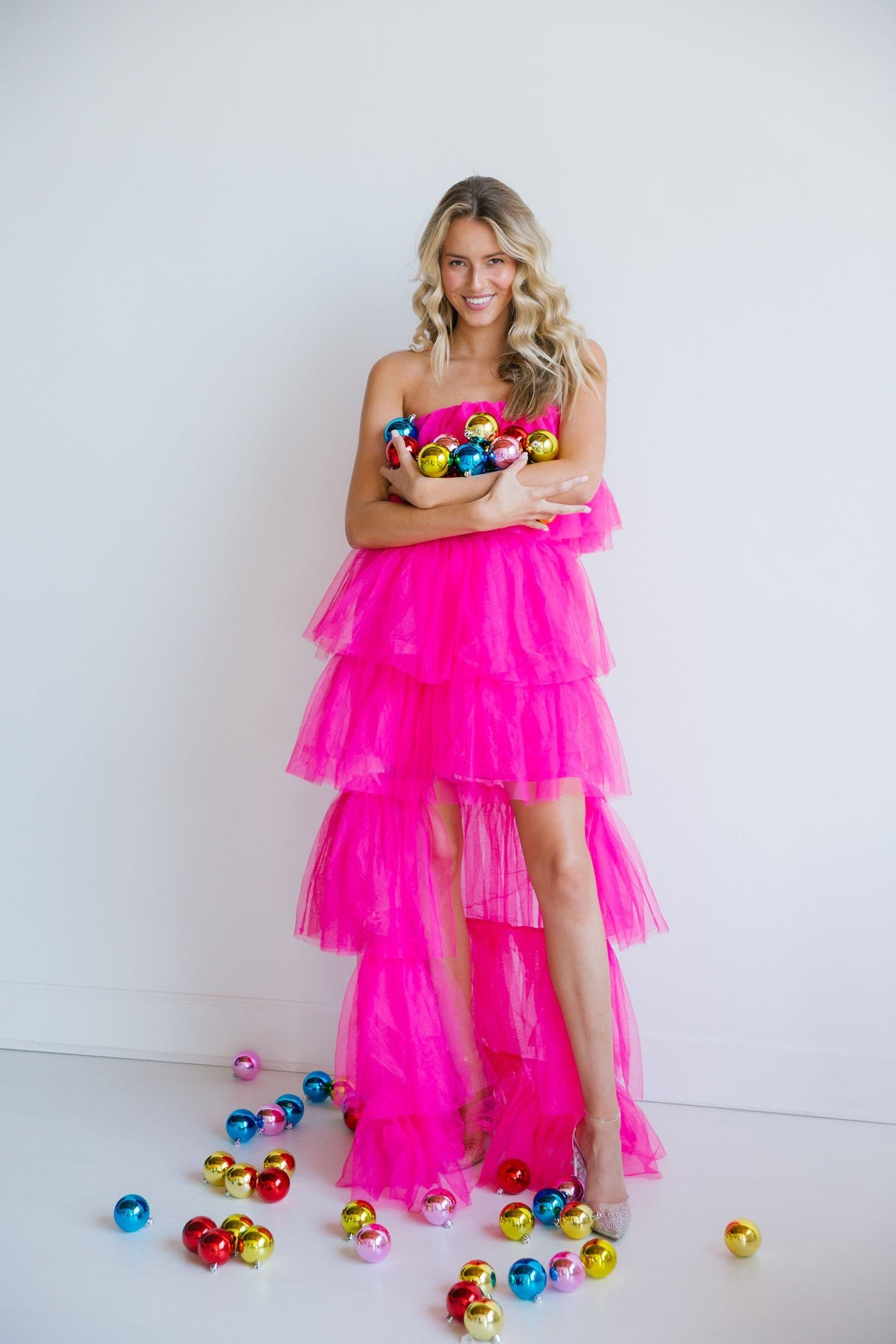 HOLIDAY CHEERS HOT PINK DRESS | Judith March