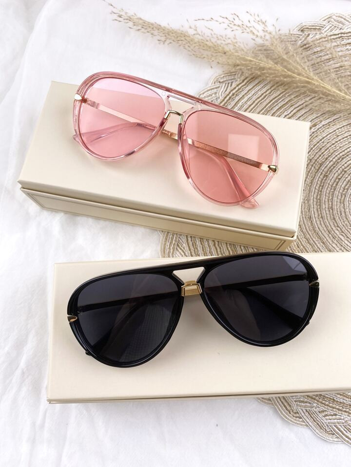 2pcs Aviator Sunglasses for Men Women Driving Sun glasses Polarized Lens UV Blocking Pilot Sun Gl... | SHEIN