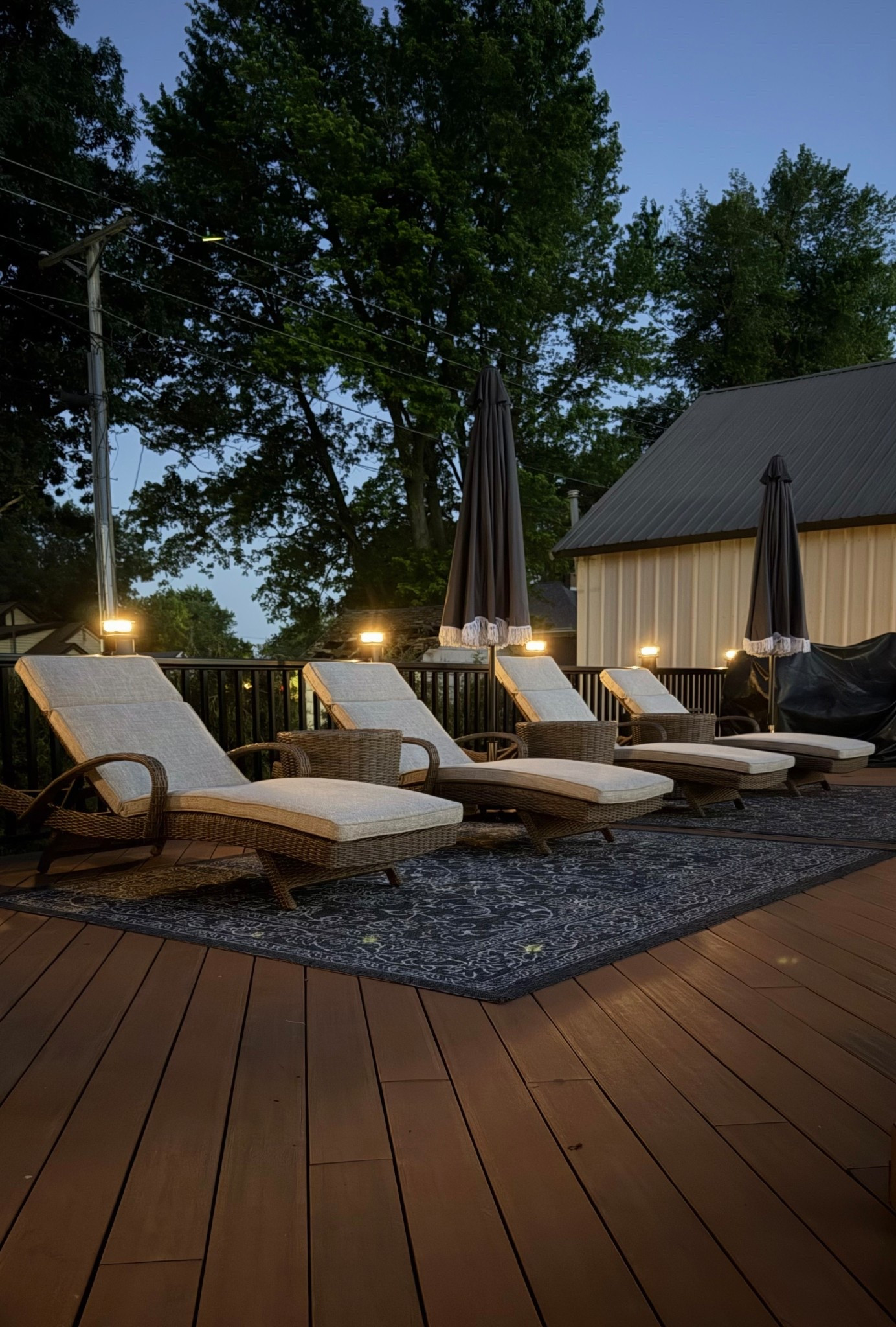 Outdoor Solar Deck Lights 

Outdoor Chaise Lounge | Outdoor Patio Furniture | Outdoor Accent Tables | Outdoor Side Tables | Black Outdoor Rug | Neutral Patio Furniture | Outdoor Umbrella | Pool Deck Lighting |

#LTKHome #LTKSeasonal