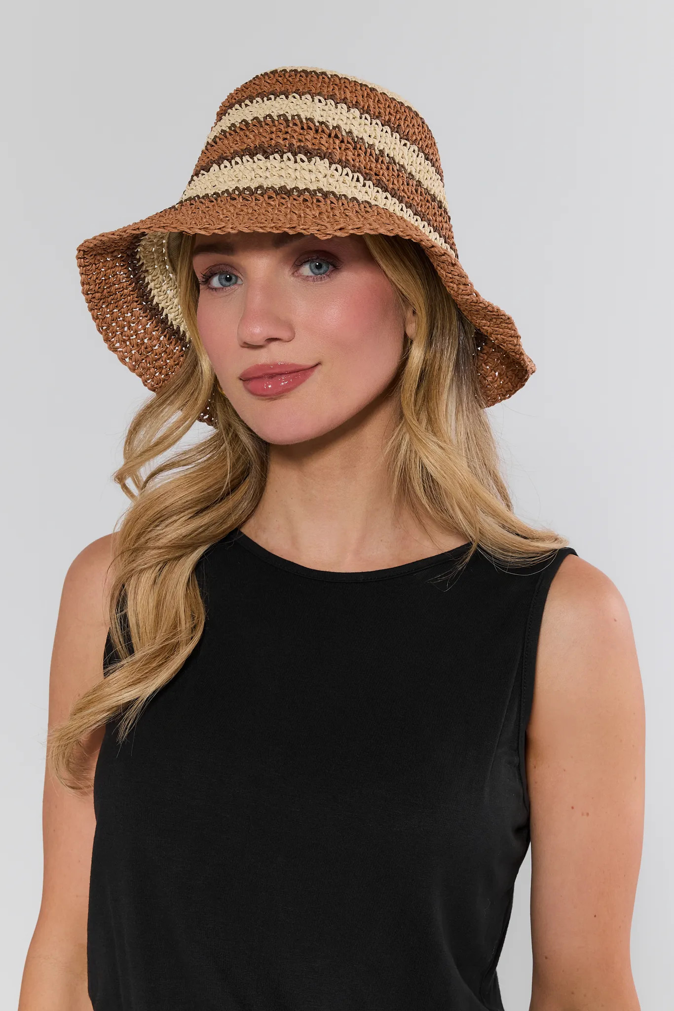 Lorna Camel Raffia Bucket Hat | Avara