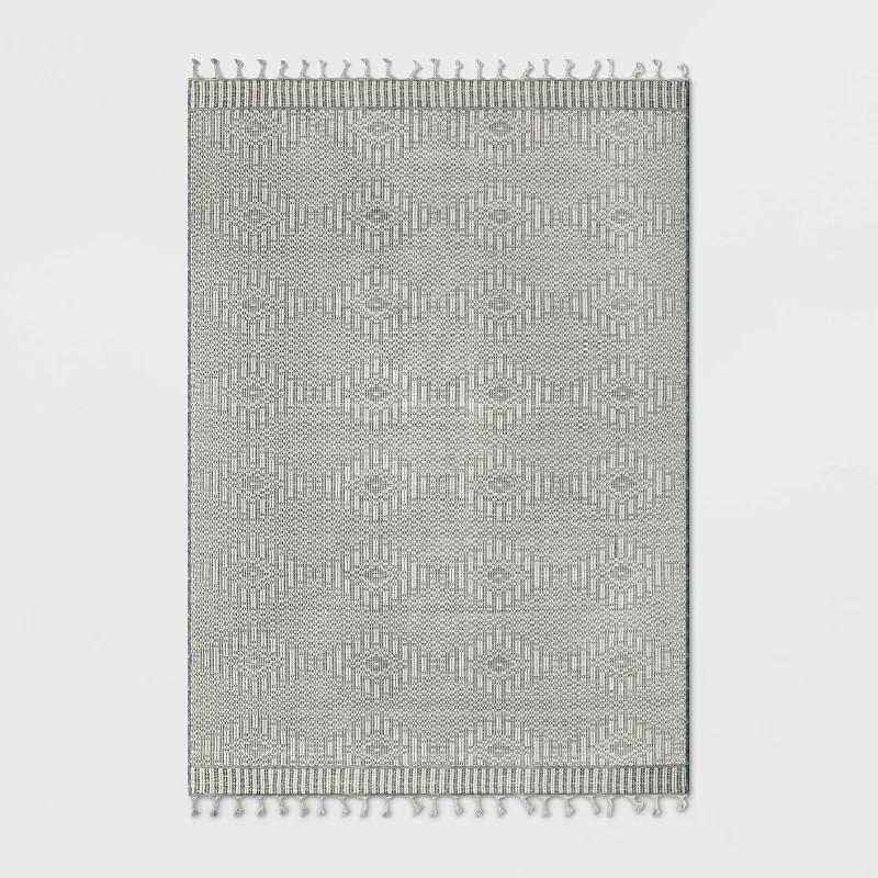 Diamond Outdoor Rug with Fringe - Threshold™ designed with Studio McGee | Target