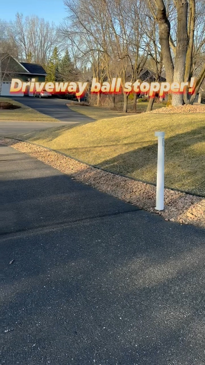 This outdoor retractable driveway guard is perfect for keeping balls out of the street! A summer must have with kids! Easy to setup, you can also take it completely down just by lifting out of the PVC pipe base so you can keep your driveway aesthetic clean when not in use! 

#LTKWatchNow #LTKFamily #LTKBaby