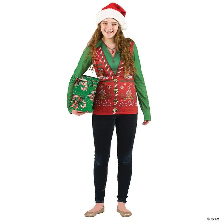 Faux Real - Women's Ugly Christmas Sweater - Adult X-Large (14 - 16) | Walmart (US)