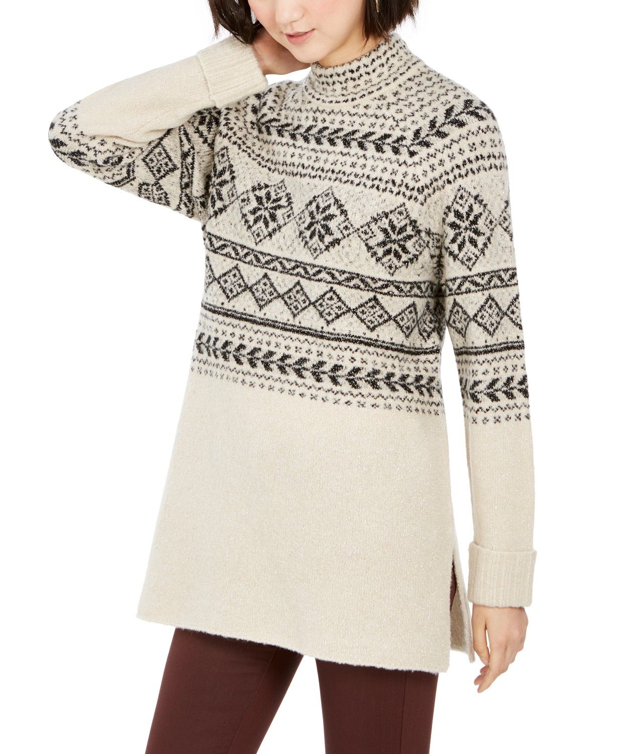 Fair-Isle Tunic Sweater, Created for Macy's | Macys (US)