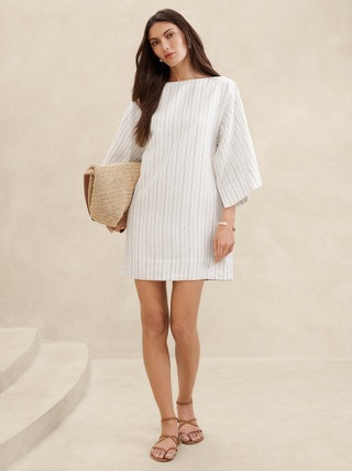 Ella Linen Mini Dress | Banana Republic (US)